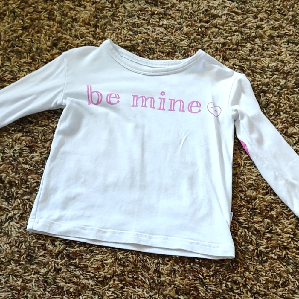 Be Mine White and Pink Kids Shirt Little Sleepies Play